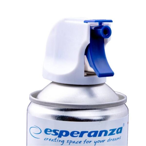 Компресиран въздух за почистване на електроника Esperanza ES120, 400 мл - Technomani