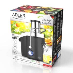 Сокоизстисквачка Adler AD 4127, 2 скорости, 1000W, 18000 r/min, 1 литър, Черен - Technomani