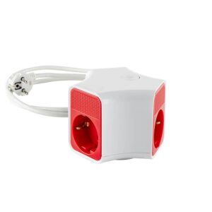 Разклонител с ключ, 3 гн., +2X USB порта тип А+C, с опция за монтаж - Technomani