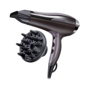 Сешоар Remington D5220 Pro-Air Turbo, 2400W, Турбо - 90 km/h, Дифузер, Йонизиране, Черен - Technomani