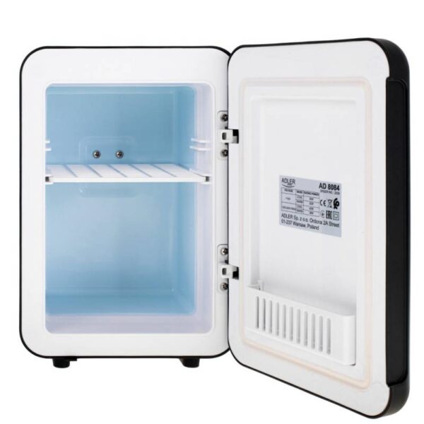 Хладилник мини Adler AD 8084, 12V/220V, 32-42 W, 4 L, Отопление/Охлаждане, Черен - Technomani