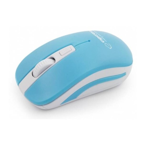 Безжична мишка Esperanza EM126WB, Bluetooth, 800/1200/1600 DPI, Батерии, Син/бял - Technomani