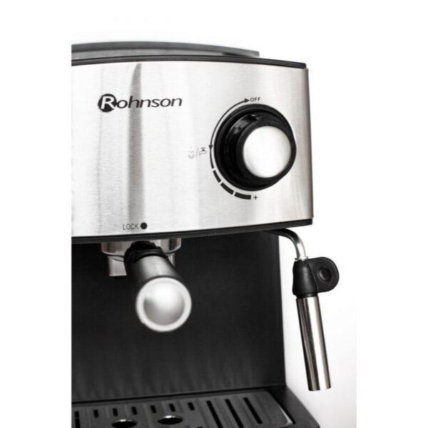 Еспресо кафемашина Rohnson R-972, 850W, 15 бара, двоен филтър - Technomani