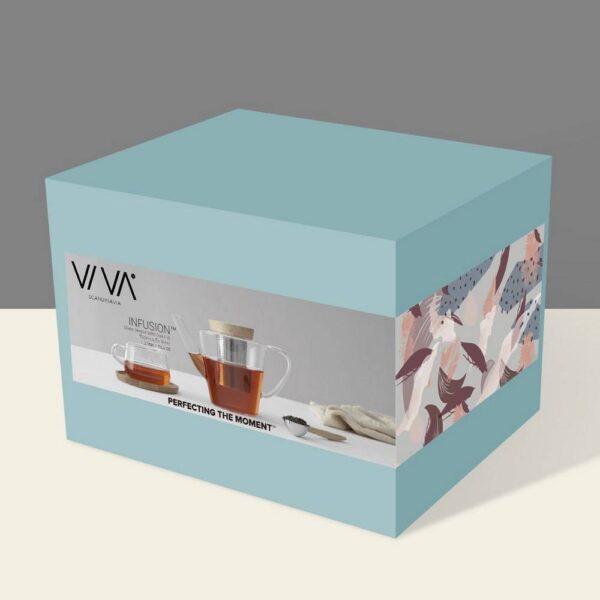 Чайник с цедка VIVA Infusion 500ml, с бамбуков капак - Technomani