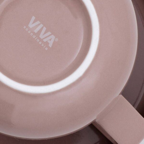 Чаша за чай с подложна чинийка VIVA Classic 250ml, порцелан - Technomani
