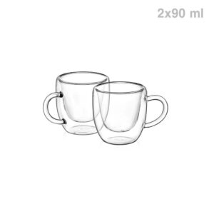 Чаша за еспресо с дръжка Luigi Ferrero Coffeina FR-8014 90ml, 2 броя - Technomani