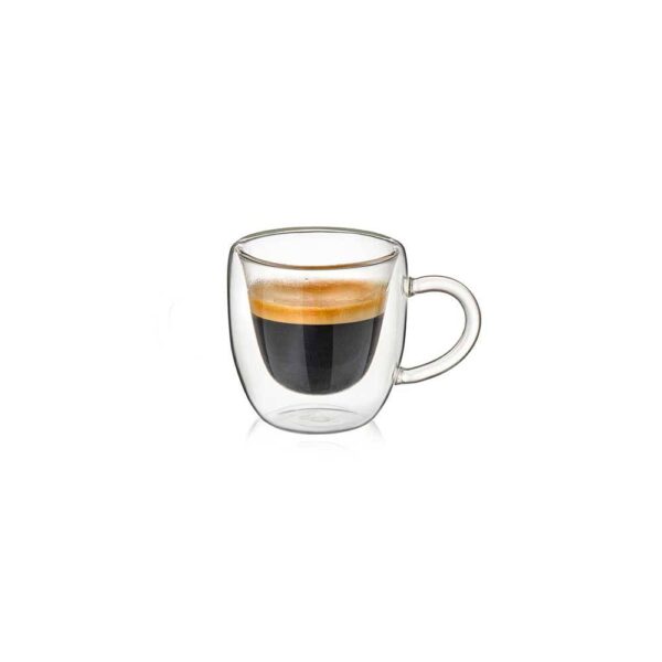 Чаша за еспресо с дръжка Luigi Ferrero Coffeina FR-8014 90ml, 2 броя - Technomani