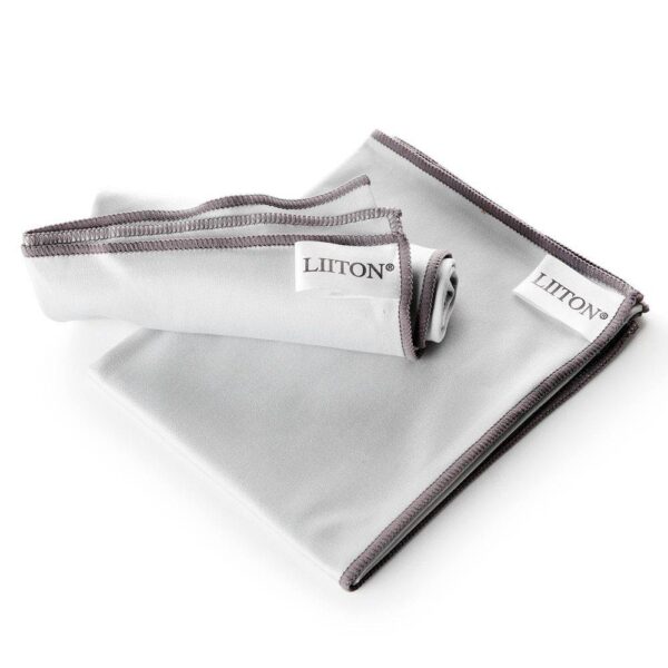 Комплект кърпи микрофибърни за почистване на кристално стъкло LIITON 2 броя - Technomani