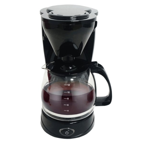 Кафемашина с филтър за многократна употреба ELIT CM-18, 1.5 л, 12 чаши, 800 W, система против капене, черна