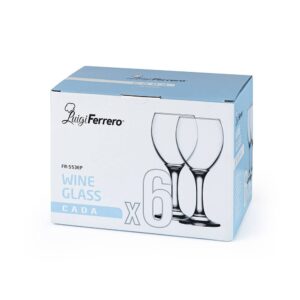 Чаша за вино Luigi Ferrero Cada FR-553EP, 6 броя - Technomani