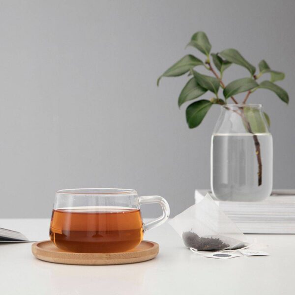 Чаша за чай с бамбукова подложна чинийка VIVA Classic 250ml - Technomani