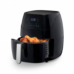 Фритюрник AirFryer Oliver Voltz OV51980Q, Wi-Fi, 1500W, 5 л, 8 програми, Горещ въздух, Таймер, Черен - Technomani