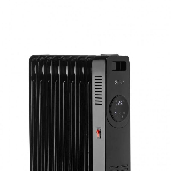 Маслен радиатор Zilan ZLN8416, 2000 W, 9 ребра, 3 степени, Дистанционно управление, Термостат, Черен - Technomani