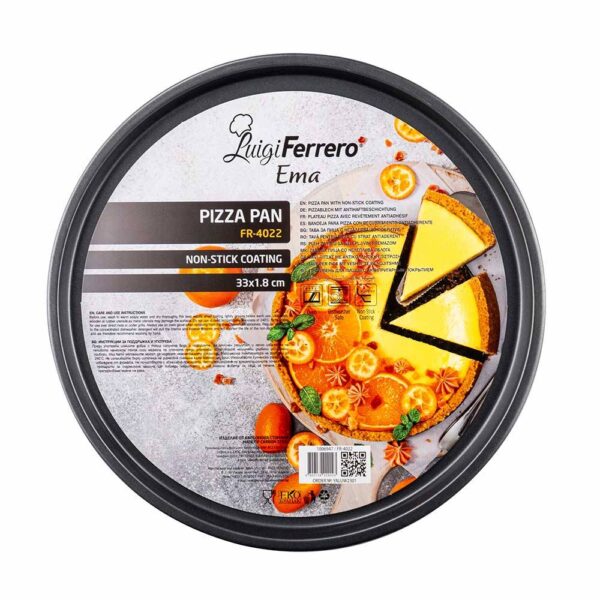 Тава за пица Luigi Ferrero Ema FR-4022 33x1.8cm - Technomani