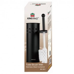 Четка за тоалетна Kinghoff KH 1812, 39.5см, Черна стомана - Technomani