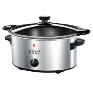 Уред за бавно готвене Slow Cooker Russell Hobbs Cook 22740-56, 160 W, 3.5 л, 2 програми, Запазване на топлината, Инокс - Technomani