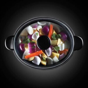 Уред за бавно готвене Slow Cooker Russell Hobbs Cook 22740-56, 160 W, 3.5 л, 2 програми, Запазване на топлината, Инокс - Technomani