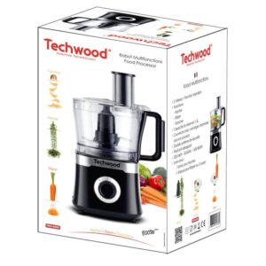 Кухненски робот Techwood TRO-6856, 800W, 1.5L, 2 скорости, Пулс функция, Нехлъзгащи се крачета, Черен - Technomani