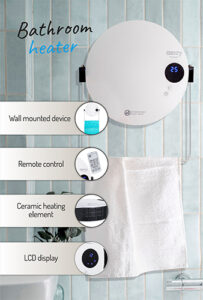 Керамична печка за баня Camry CR 7747