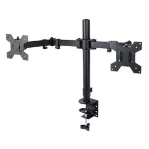 Стойка за монитор Esperanza ERW018 Стойка за монитор Esperanza ERW018, За 2 монитора, 10"-27", VESA 75/100 mm, До 8 кг на рамо, Черен - Technomani