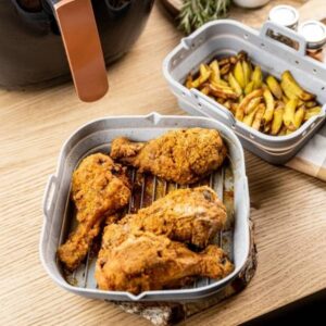 Комплект 2 бр. правоъгълни силиконови форми за Airfryer Klausberg KB 7790