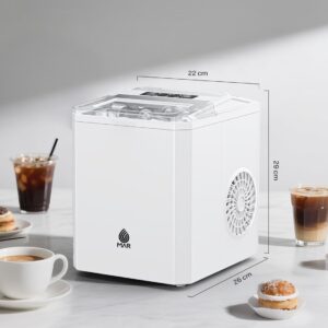 Ледогенератор MAR MR1003, 110W, 12кг/24ч., Бял, Компактен дизайн